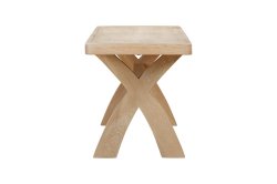 Dundee Glencoe Oak Cross Leg Bench