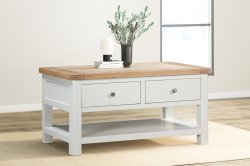 Dundee Glencoe Painted Coffee Table with 2 Drawers