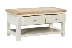 Dundee Glencoe Painted Coffee Table with 2 Drawers