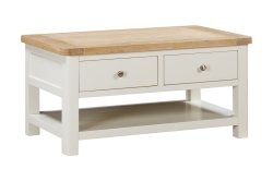 Dundee Glencoe Painted Coffee Table with 2 Drawers