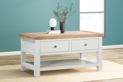 Dundee Glencoe Painted Coffee Table with 2 Drawers