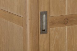 Dundee Glencoe Oak Double Robe with 2 Sliding Doors & 2 Drawers