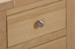 Dundee Glencoe Oak 3 Drawer Bedside
