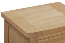 Dundee Glencoe Oak 3 Drawer Bedside