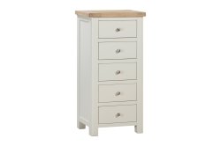 Dundee Glencoe Painted 5 Drawer Tall Chest