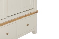 Dundee Glencoe Painted Large Robe with 2 Sliding Doors & 3 Drawers