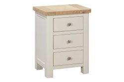 Dundee Glencoe Painted 3 Drawer Bedside