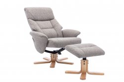 Melbourne Recliner Swivel Chair & Stool