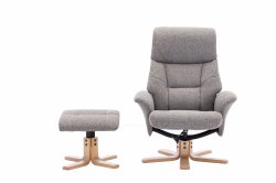 Melbourne Recliner Swivel Chair & Stool