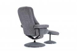 Dawson Swivel Chair & Stool in Fabric