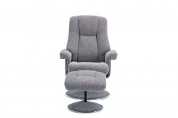 Dawson Swivel Chair & Stool in Fabric