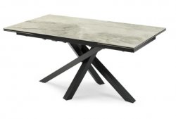 Torelli Brando Gloss Ceramic Pull-Out Extending Dining Table Grey