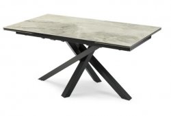 Torelli Brando Gloss Ceramic Auto-Rise Extending Dining Table Grey