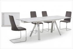 Stromboli Extending Dining Table & 4 Chairs