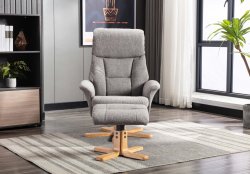 Melbourne Recliner Swivel Chair & Stool