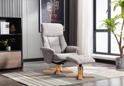 Melbourne Recliner Swivel Chair & Stool