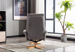 Melbourne Recliner Swivel Chair & Stool