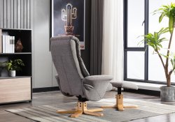 Melbourne Recliner Swivel Chair & Stool