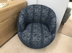 Interior Collections Egg Chair in Stripe Blue