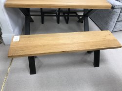 Delta Small Dining Table & Dining Bench & 2 Dining Chairs