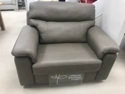 Cortona Leather 3 Seater Sofa & Power Cuddler
