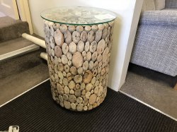 Driftwood round Lamp Table