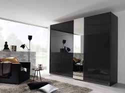 Miramar 181cm Sliding Colour Glass & Mirror Door Robe (Type 1 Door)