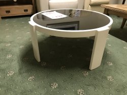 Apollo Black Glass & White Gloss Coffee Table