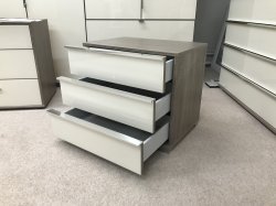 Loft 3 Drawer Bedside Chest