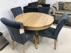 Clemence Richards Moreno Pedestal Table & Trafford Dining Chairs