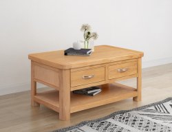 Dundee Oban Coffee Table with 2 Drawers