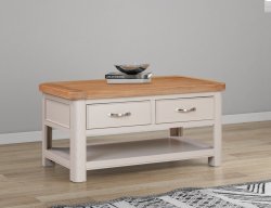 Dundee Oban Painted Coffee Table with 2 Drawers