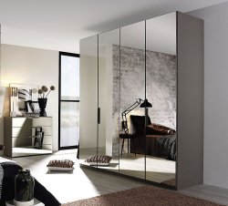 Miramar Hinged Mirror Door Robes - 2/4/6 Door (TYPE 5)