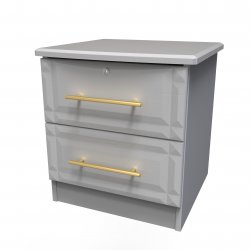 Welcome Faye 2 Drawer Bedside Cabinet
