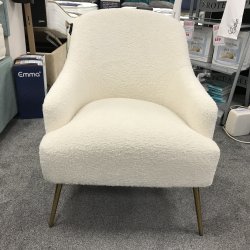 Interior Collections Faux Sheepskin Accent Chair