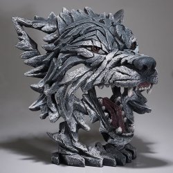 Wolf Bust Grey