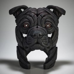 Staffordshire Bull Terrier Bust Blue