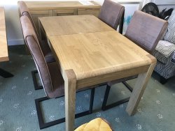 Derwent Small Extending Dining Table & 4 Dining Chairs