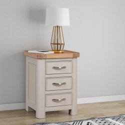 Dundee Oban Painted Bedside with 3 Drawers