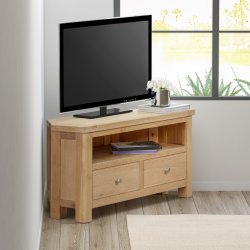 Dundee Glencoe Oak Corner TV Unit