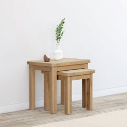 Dundee Glencoe Oak Nest of Tables