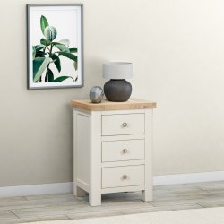 Dundee Glencoe Painted 3 Drawer Bedside