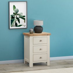 Dundee Glencoe Painted 3 Drawer Bedside