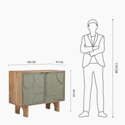 Trampoline Pixel Two Door Cabinet