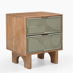 Trampoline Pixel 2 Drawer Side Table/Bedside Cabinet