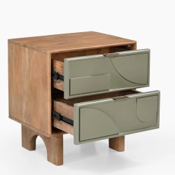 Trampoline Pixel 2 Drawer Side Table/Bedside Cabinet