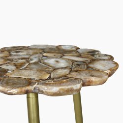 trampoline Myra Natural Agate End Table
