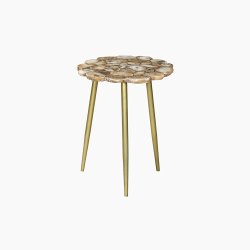 trampoline Myra Natural Agate End Table