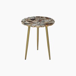 trampoline Myra Blue & Black End Table
