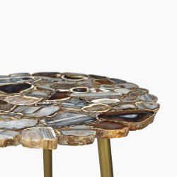 trampoline Myra Blue & Black End Table